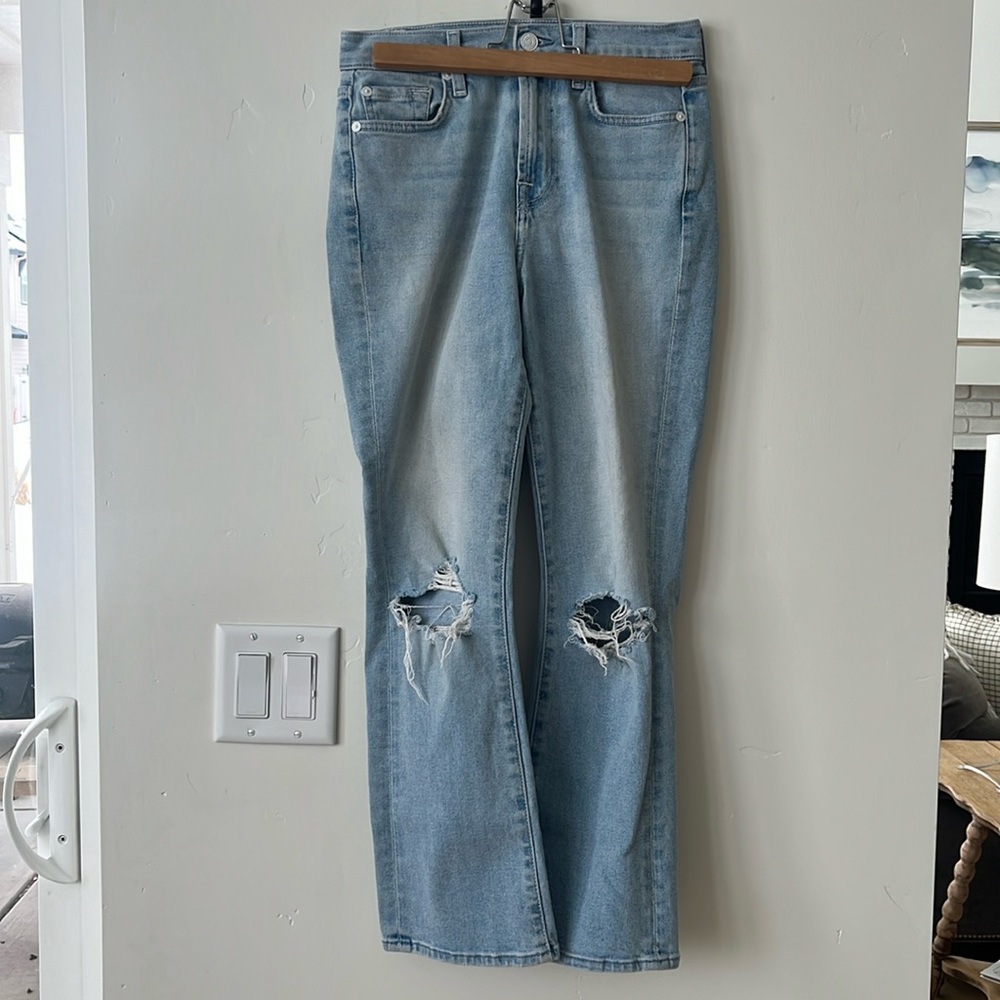 7 For All Mankind Lightwash Skinny Jeans
